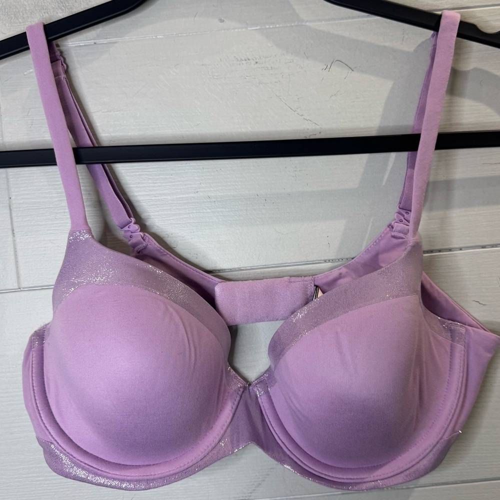 Victoria’s Secret Body By Victoria Lined Demi Lavender Underwire Bra Size 34C